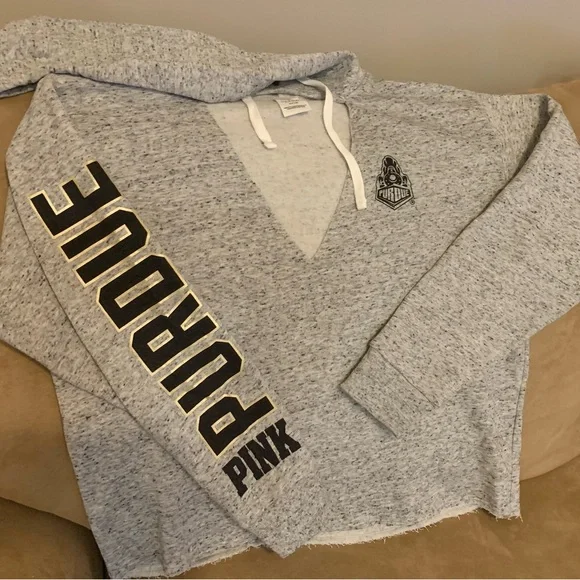 VS PINK PURDUE Cropped Hoodie - Picture 1 of 6